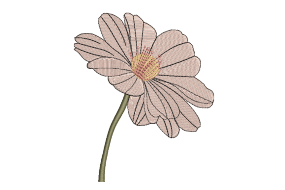 Blush Daisy Flower Embroidery Design Review