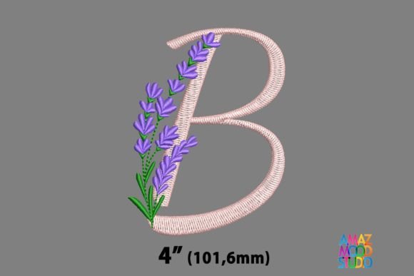 Letter B Floral Lavender Monogram Review