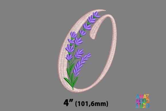 Letter O Floral Lavender Monogram Review