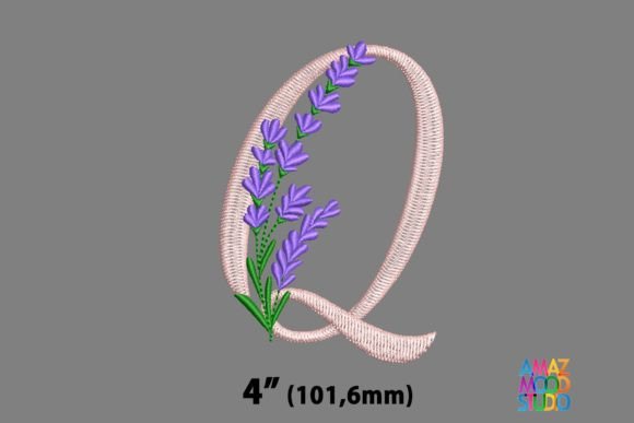 Letter Q Floral Lavender Monogram Review
