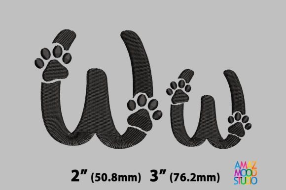 Letter W Paws Monogram Review