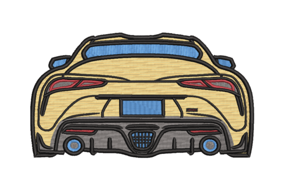 Sports Car Rear View Embroidery Review