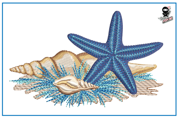 Starfish with Seashells Embroidery Review